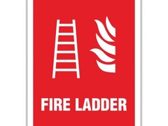 FIRE LADDER SIGN